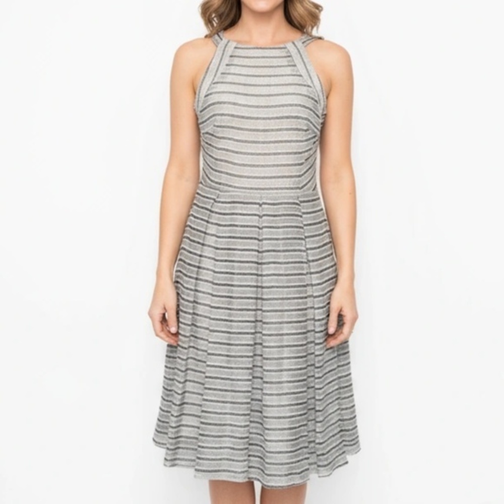 Eva Franco – Striped Fit‎ & Flare Dress